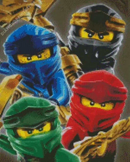 Lego Ninjago Characters Diamond Painting