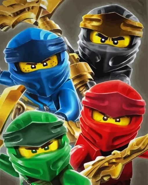 Lego Ninjago Characters Diamond Painting