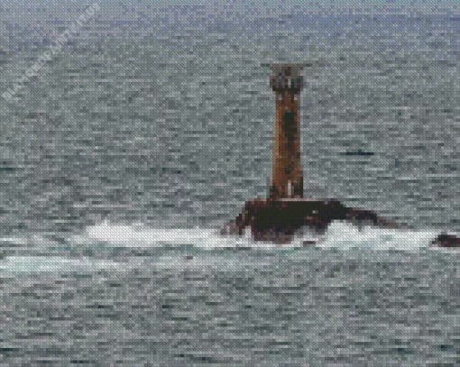 Longships Lighthouse Diamond Painting