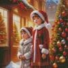 Merry Christmas Children Diamond Painting