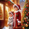 Merry Christmas Children Diamond Painting