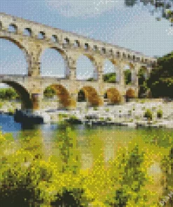 Nîmes Pont du Gard Diamond Painting