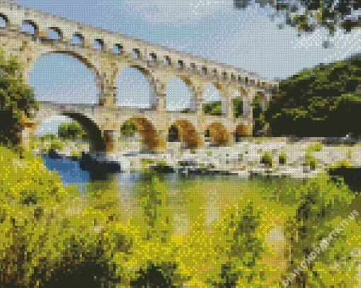 Nîmes Pont du Gard Diamond Painting