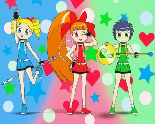 Powerpuff Girls Z Cartoon Diamond Painting