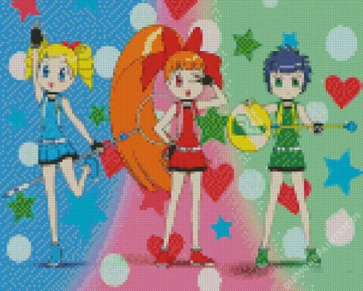 Powerpuff Girls Z Cartoon Diamond Painting