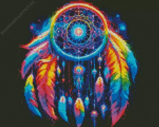 Rainbow Dream Catcher Diamond Painting