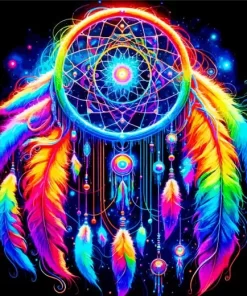 Rainbow Dream Catcher Diamond Painting