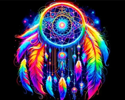 Rainbow Dream Catcher Diamond Painting