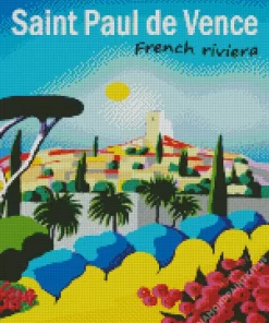 Saint Paul de Vence Poster Diamond Painting