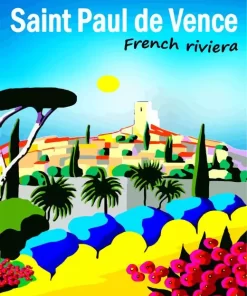 Saint Paul de Vence Poster Diamond Painting