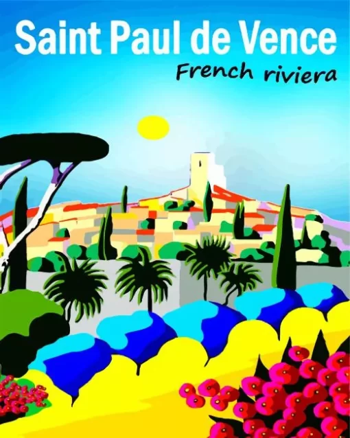 Saint Paul de Vence Poster Diamond Painting