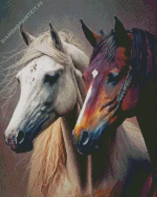 Stallion Horses Diamond Painting