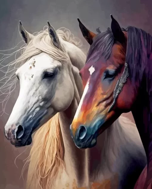 Stallion Horses Diamond Painting