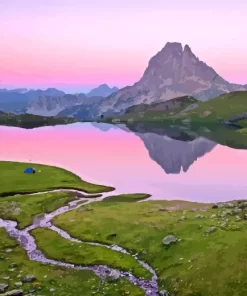 Sunset Over Pyrenees Diamond Painting