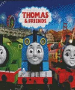 Thomas and Friends Poster Diamond Painting