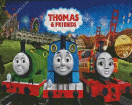 Thomas and Friends Poster Diamond Painting