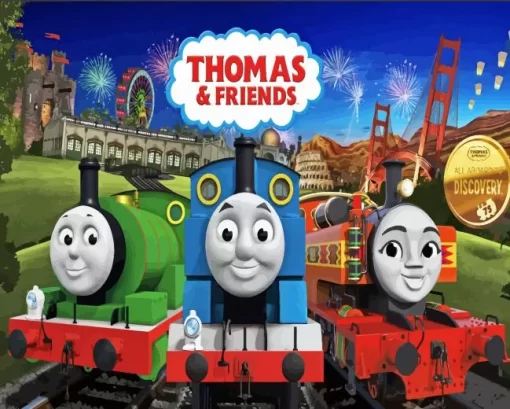 Thomas and Friends Poster Diamond Painting