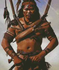 Tribal Warrior Diamond Painting