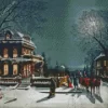 Vintage Christmas Evening Diamond Painting