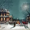 Vintage Christmas Evening Diamond Painting