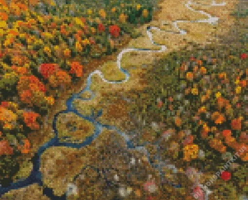 West Virginia New River Gorge Diamond Painting