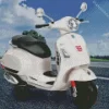 White Vespa Diamond Painting