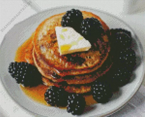 Blackberries Pancake Diamond Painting