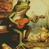 Frog Playing Guitar Diamond Painting