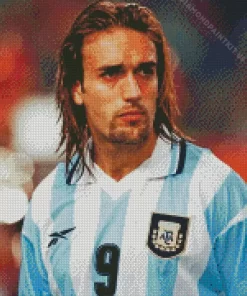 Gabriel Batistuta Diamond Painting