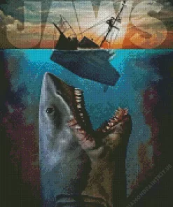 Jaws Film Diamond Painting