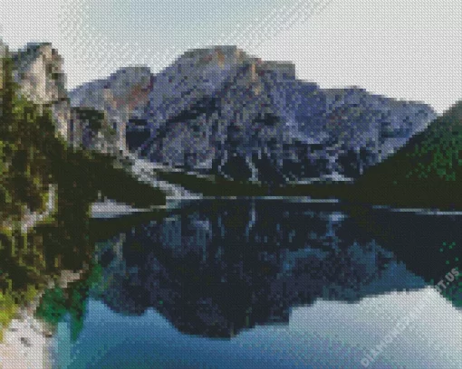 Lake Braies Diamond Painting