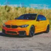 Orange BMW 3 Diamond Painting