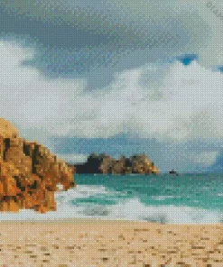 Porthcurno Beach Diamond Painting