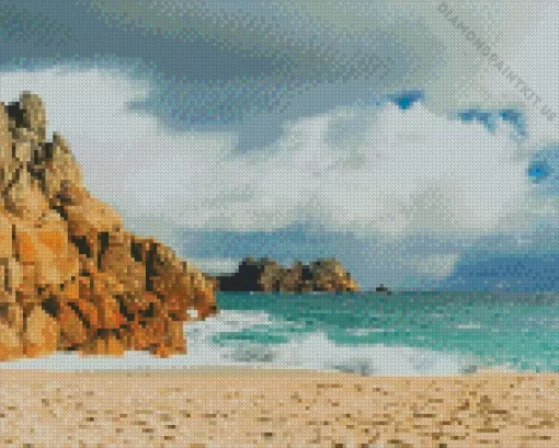 Porthcurno Beach Diamond Painting