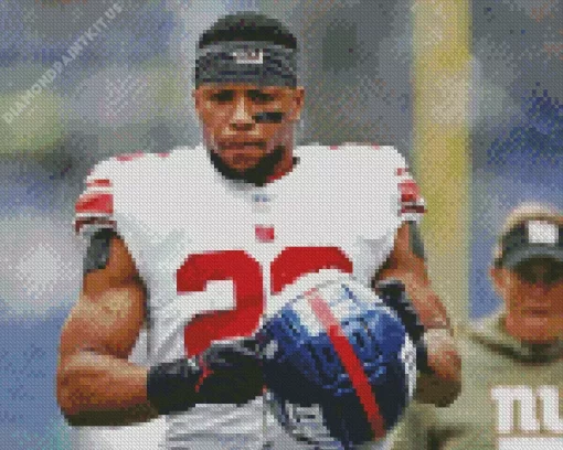 Saquon Barkley Player Diamond Painting