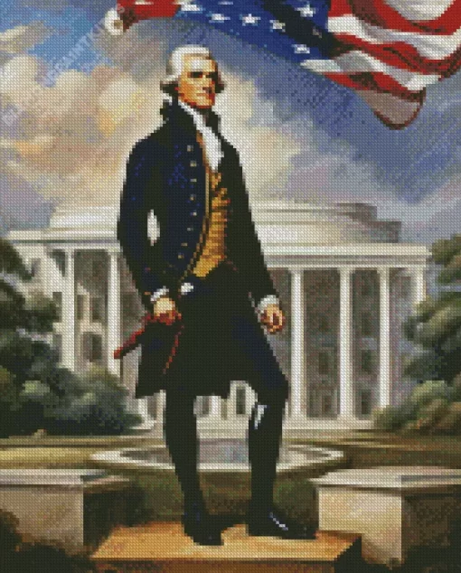 Thomas Jefferson US President Diamond Painting