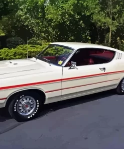 White Ford Torino Diamond Painting