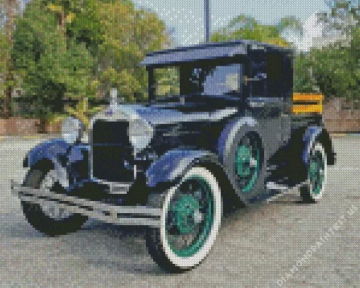 Black 1929 Ford Model A Diamond Painting