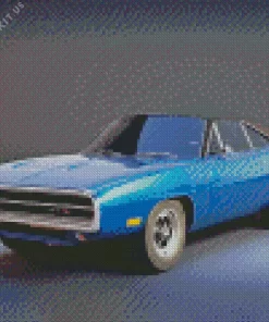 1970 Blue Dodge Charger Diamond Painting