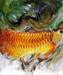 Abstract Arowana Diamond Painting