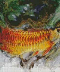 Abstract Arowana Diamond Painting