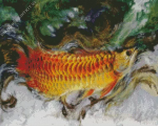 Abstract Arowana Diamond Painting