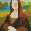 Abstract Mona Lisa Diamond Painting