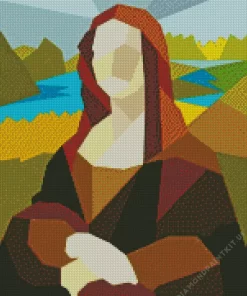 Abstract Mona Lisa Diamond Painting