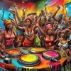 African Party Diamond Painting