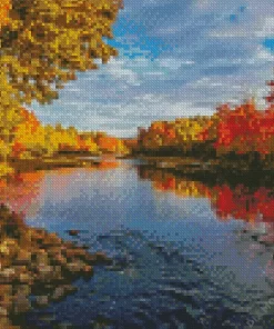 Autumn River Diamond Painting