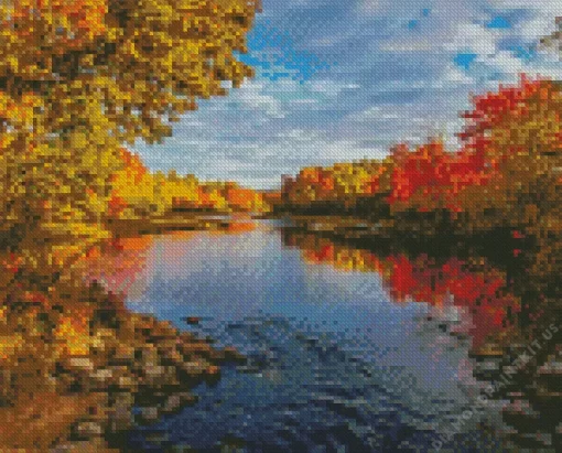 Autumn River Diamond Painting