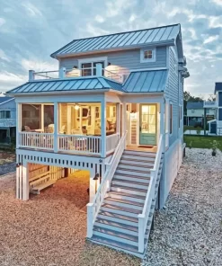 Beach Cabin Diamond Painting