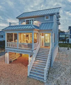 Beach Cabin Diamond Painting