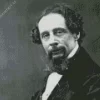 Black and White Charles Dickens Diamond Painting